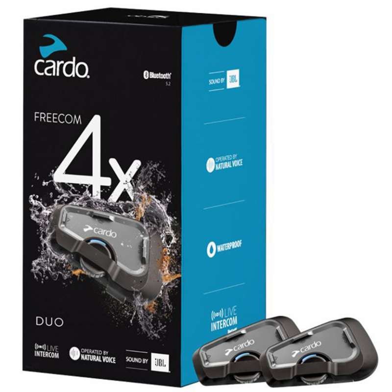 INTERCOM MOTO CARDO FREECOM 4X JBL DUO (2 CASQUES)